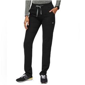Figs Technical Collection Yola Skinny Scrub Pant Black